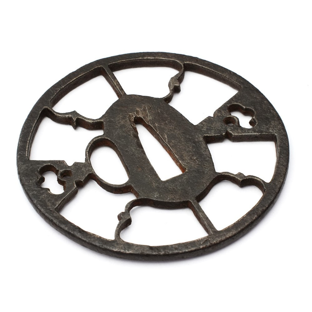 Tsuba Japanese Sword Accessory  " watermark " 3.25 in4