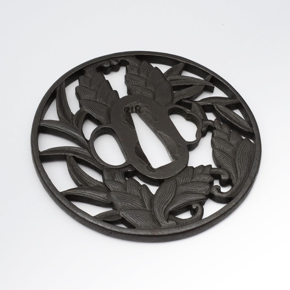 Tsuba Japanese Sword Accessory Myoga 3.31 in From Japan1