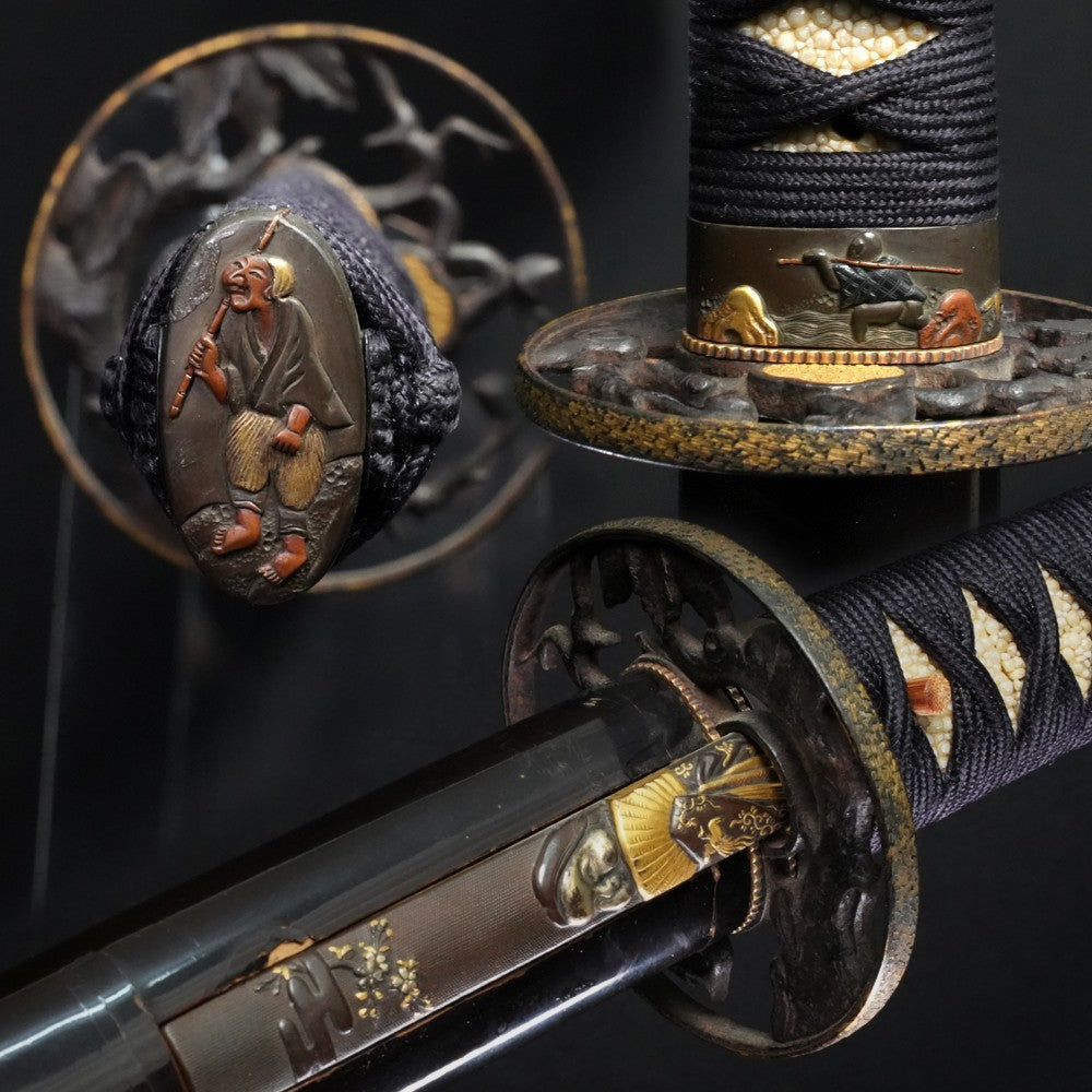 Japanese Antique Katana "Mino-no-kami Fujiwara Toshinaga (Jumyo)" 21.61 in8