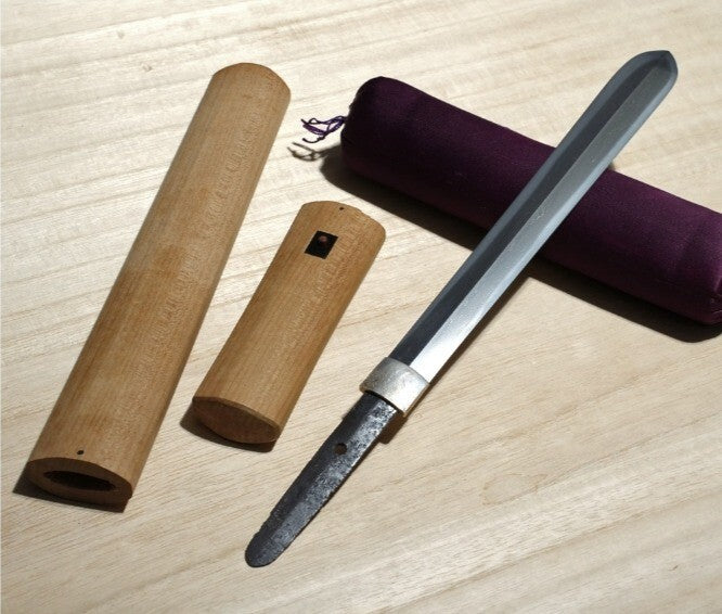 Japanese Sword Antique "SueTegai 末手掻" From Japan Katana Shirasaya NBTHK 7.12 in0