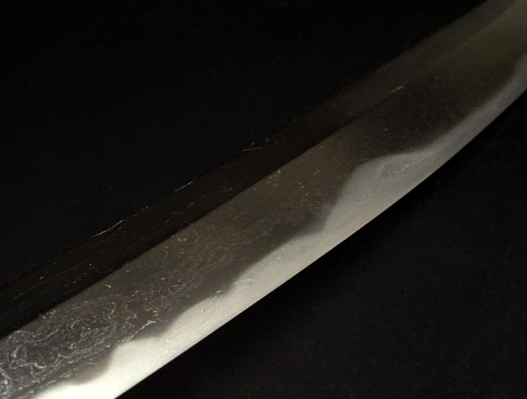 Japanese Samurai Sword Antique Shirasaya Katana"Bishuosafune Nagamitsu" 15.03 in11