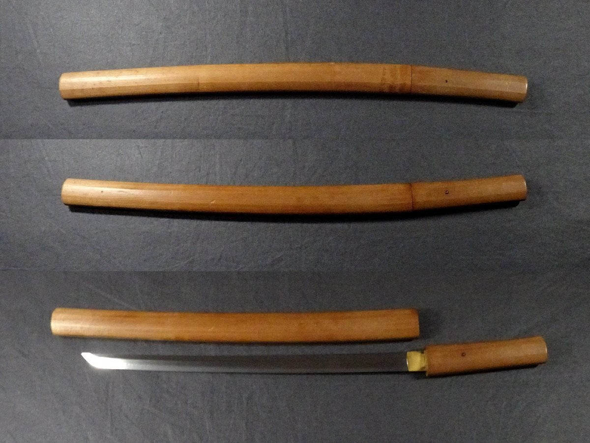 Japanese Sword “Kanemoto, tang shortened (suriage) Wakizashi Katana Shirasaya11