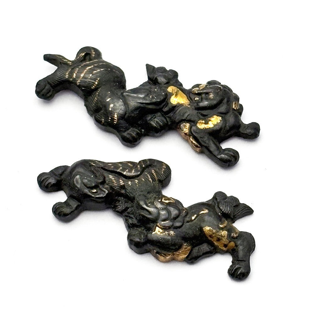 Menuki Japanese Accessory "Lion" 1.4 in1