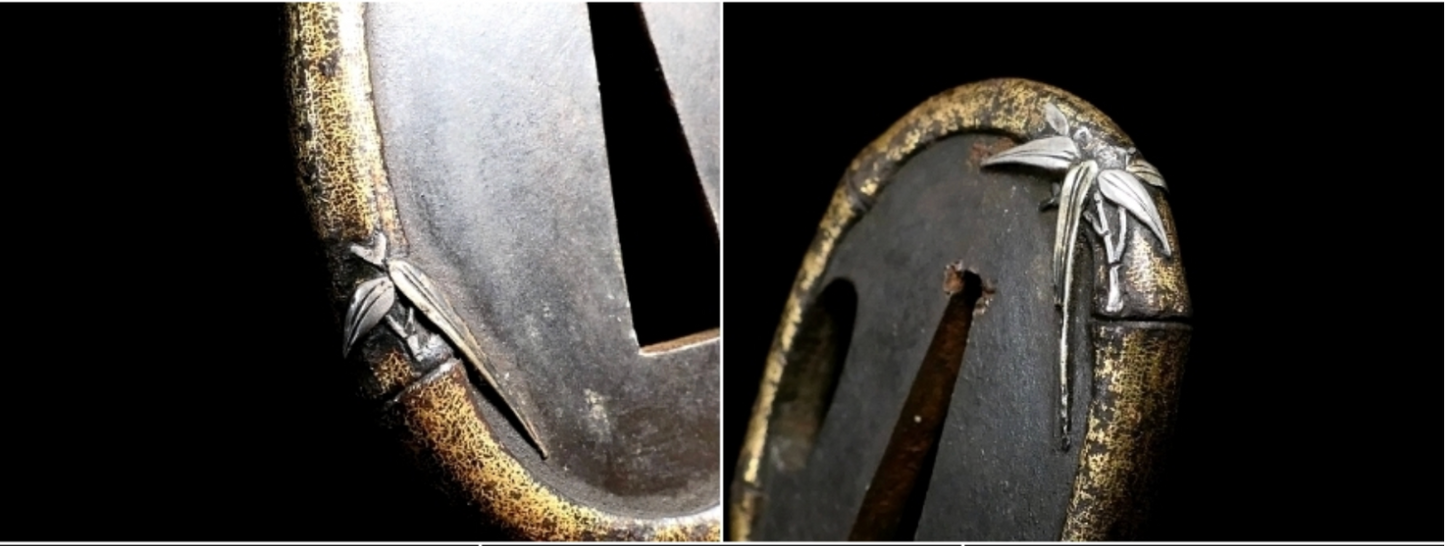 Japanese Katana Unsigned Mumei Tsuba-Tōryūsai Wakizashi Koshirae 12.63 in20