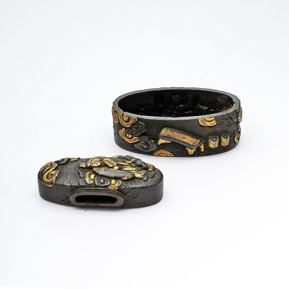 Futigashira Japanese Sword Accessory 1.52 in2