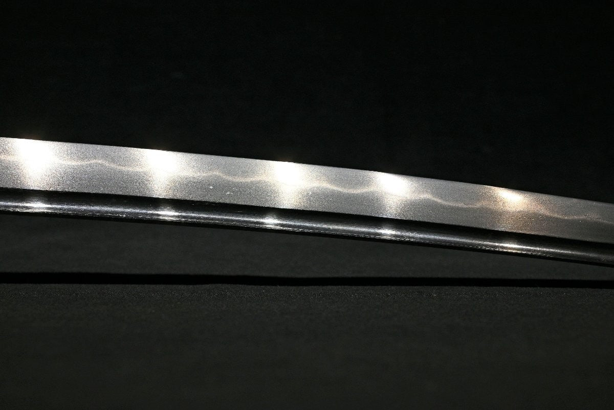 Japanese Sword Antique Unsigned Notare ni gunome hamon Katana Shirasaya 24.88 in13