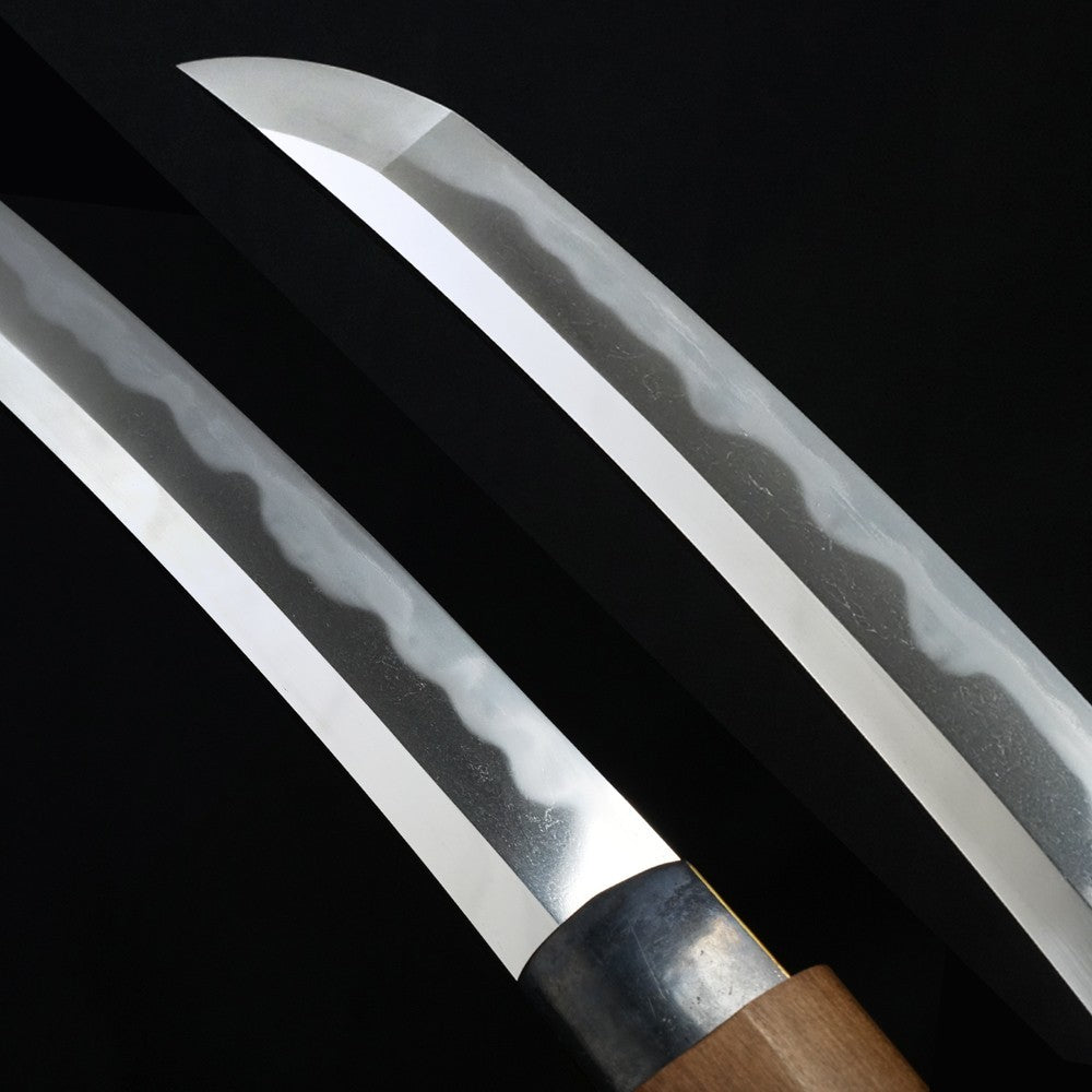 Japanese Sword Wakizashi "Sōshū-jū Tsunahiro" Shirasaya Koshirae 16.77 in NBTHK6
