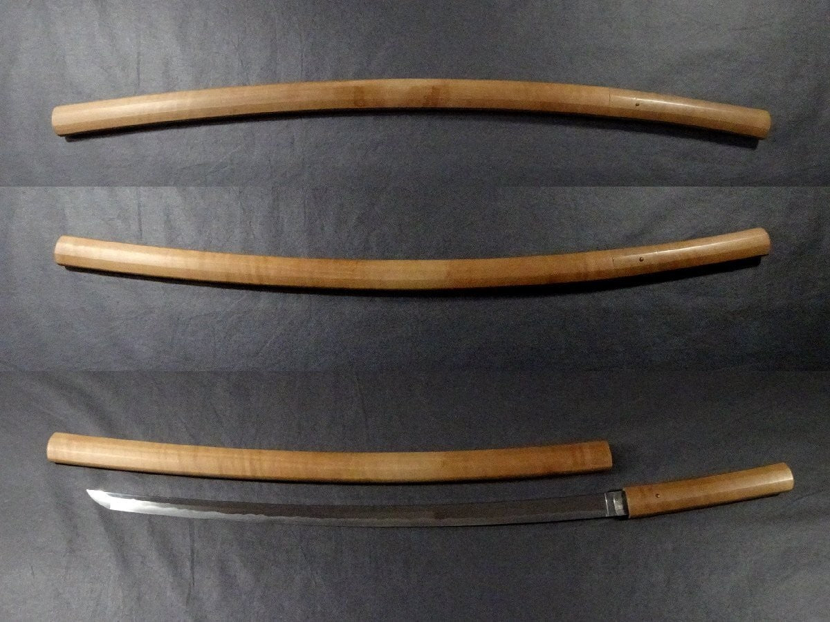 Japanese Sword Katana Showa era "hishu_ju Minamoto Morimitsu" 29.09 in Shirasaya1