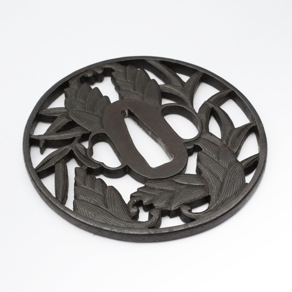 Tsuba Japanese Sword Accessory Myoga 3.31 in From Japan2