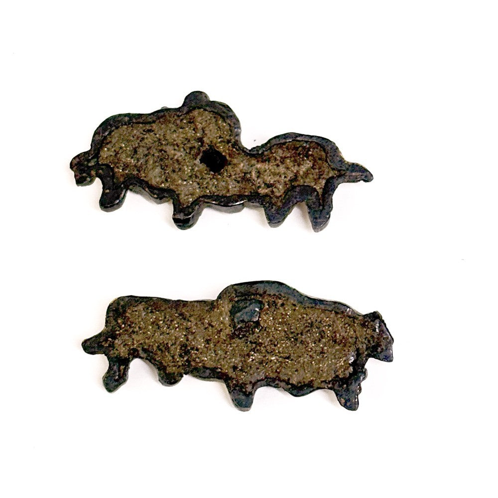 Menuki Japanese Accessory "Cattle" 1.25 in1