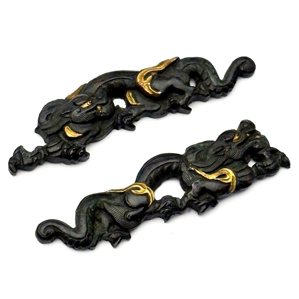 Menuki Japanese Accessory "Dragon" 2.11 in1
