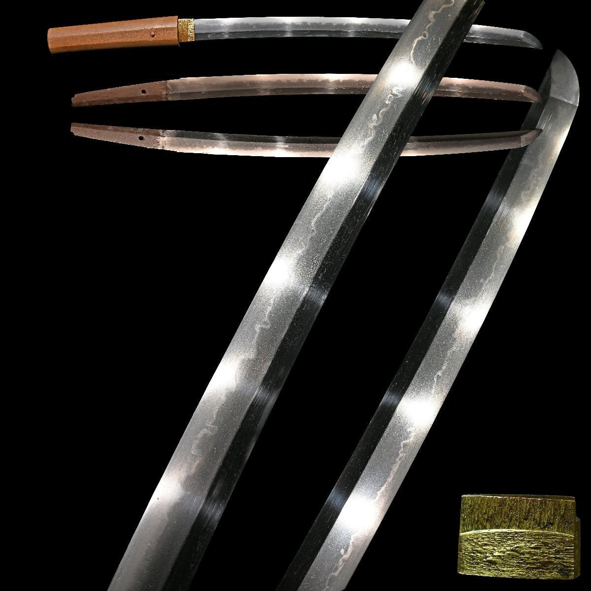 Japanese Wakizashi Sword Shirasaya Mumei 17.87 in0