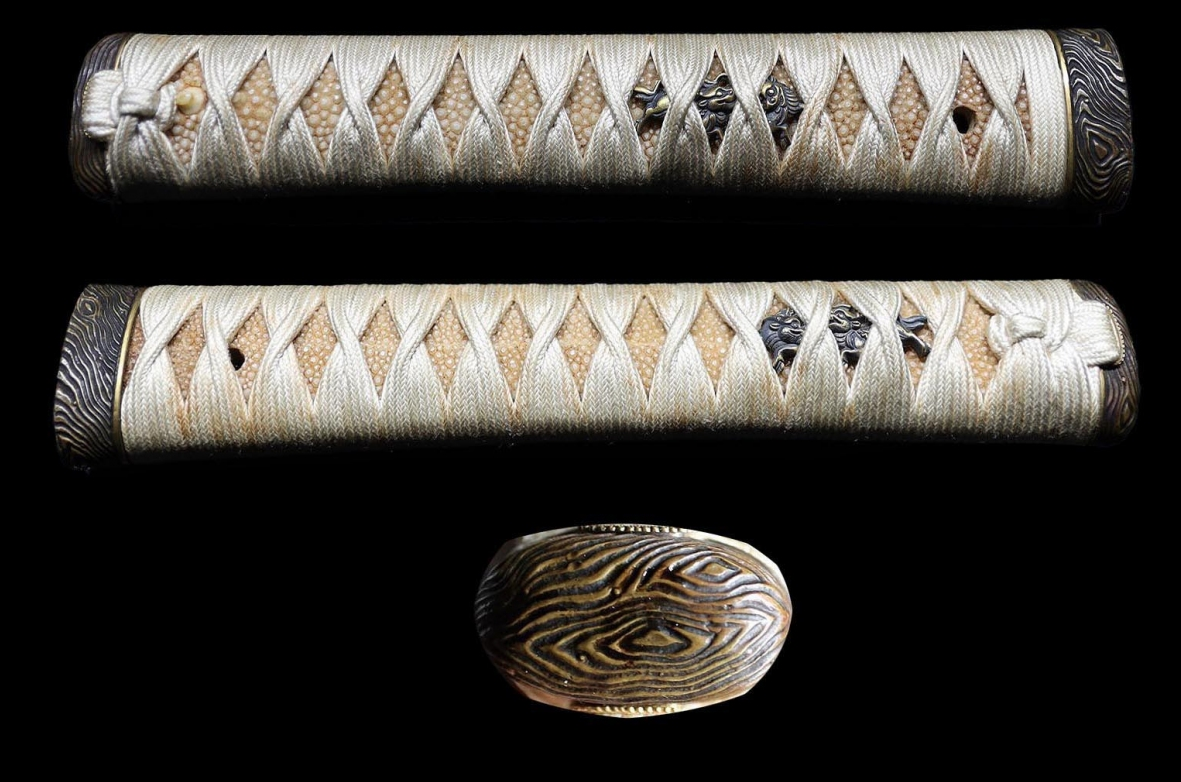 Japanese  Antique  Katana Kamei Syohei Koshirae Sirasaya 28.07 in12