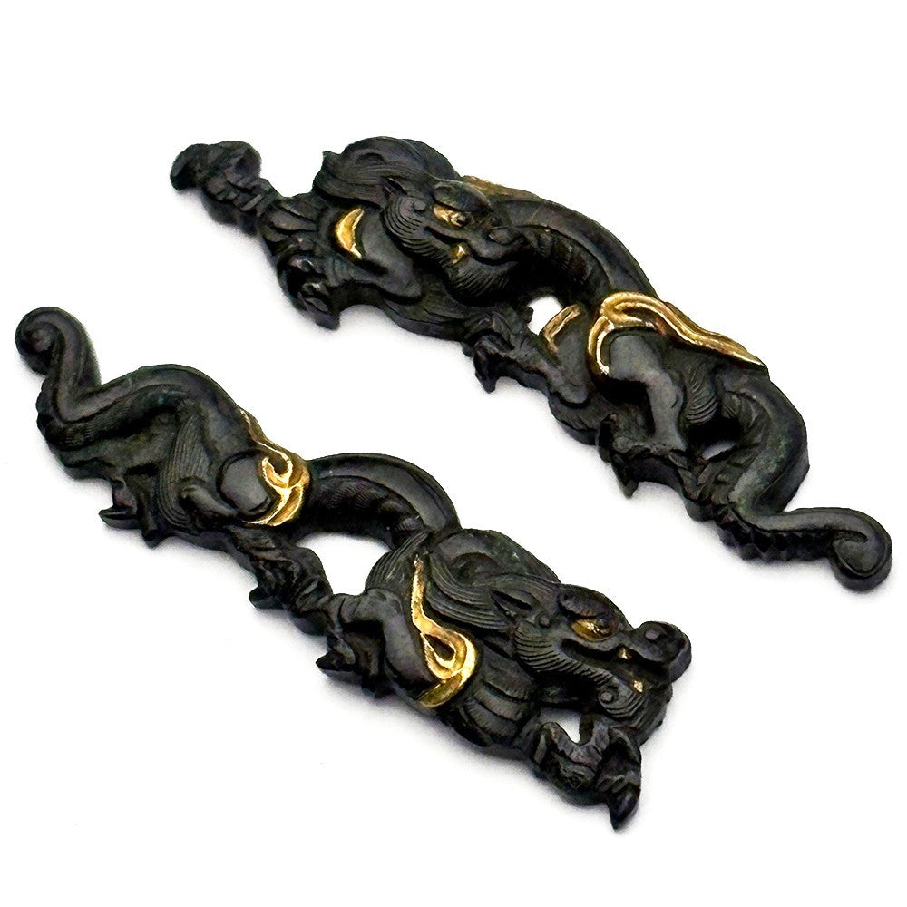 Menuki Japanese Accessory "Dragon" 2.11 in3