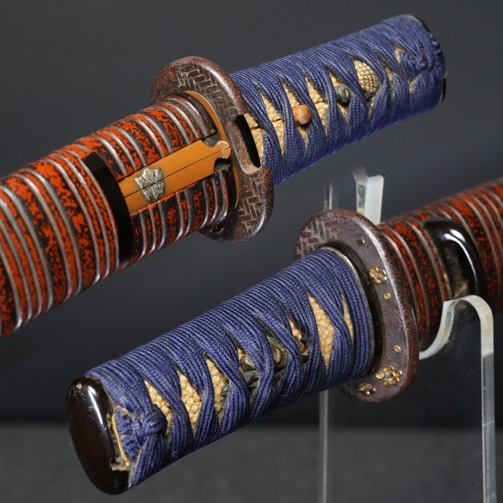 Japanese Antique Samurai Sword Unsigned Tanto Koshirae 8.46 in4