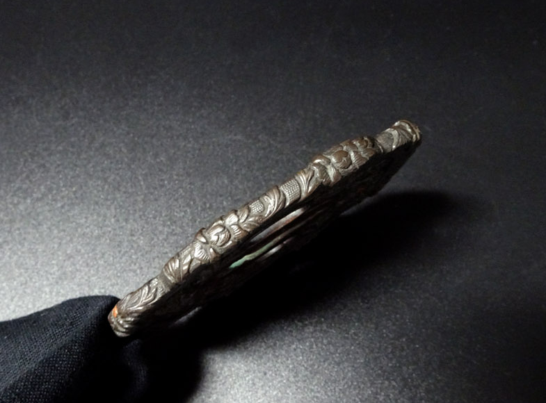 NBTHK Tsuba Japanese Accessory "Lion Flower Paulownia" 3.09 in13