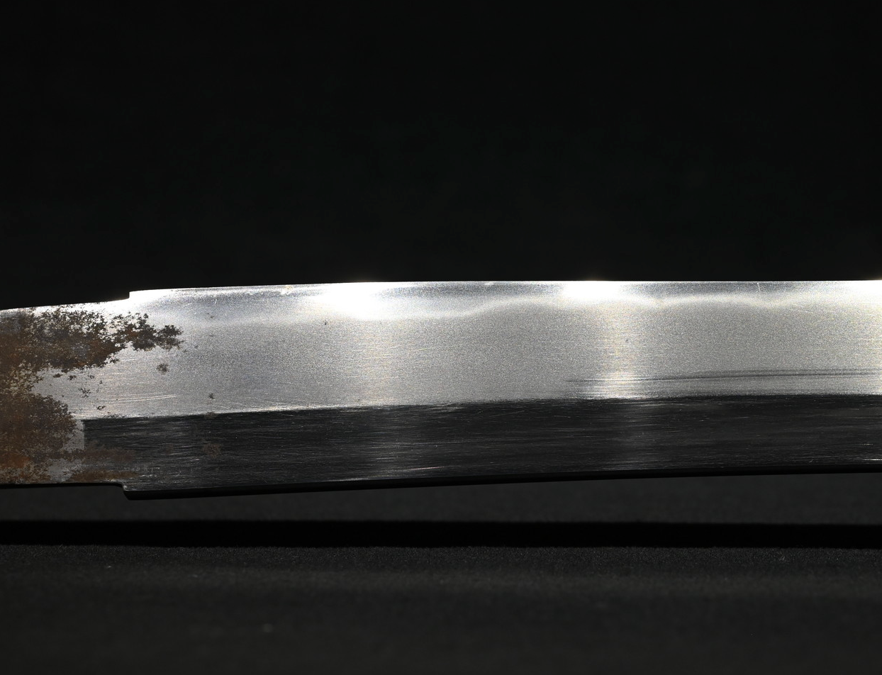 Japanese Sword Katana "Musashi no Kami Morimichi" Gunome Hamon 25.98 in Koshirae11