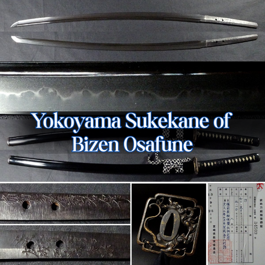 Japanese Antique Katana “Yokoyama Sukekane of Bizen Osafune” Sword Koshirae0