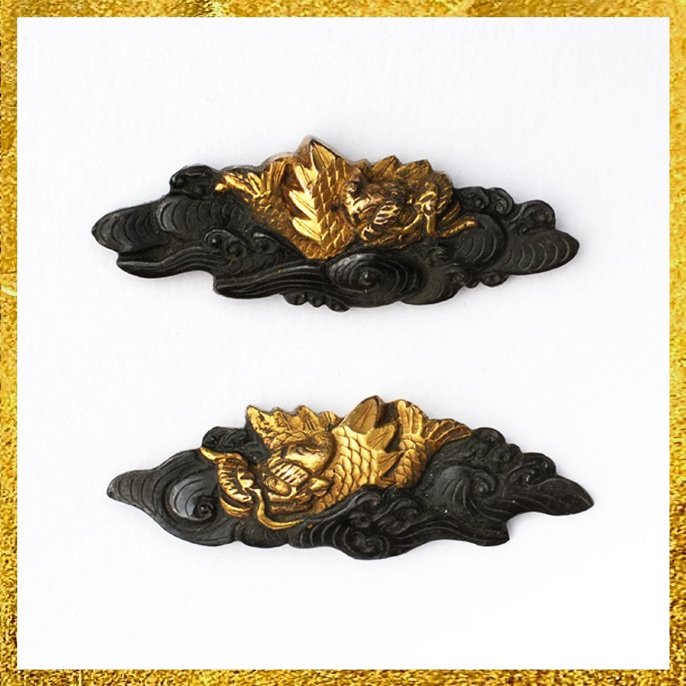 Menuki Japanese Accessory "Dragon" 1.53 in0