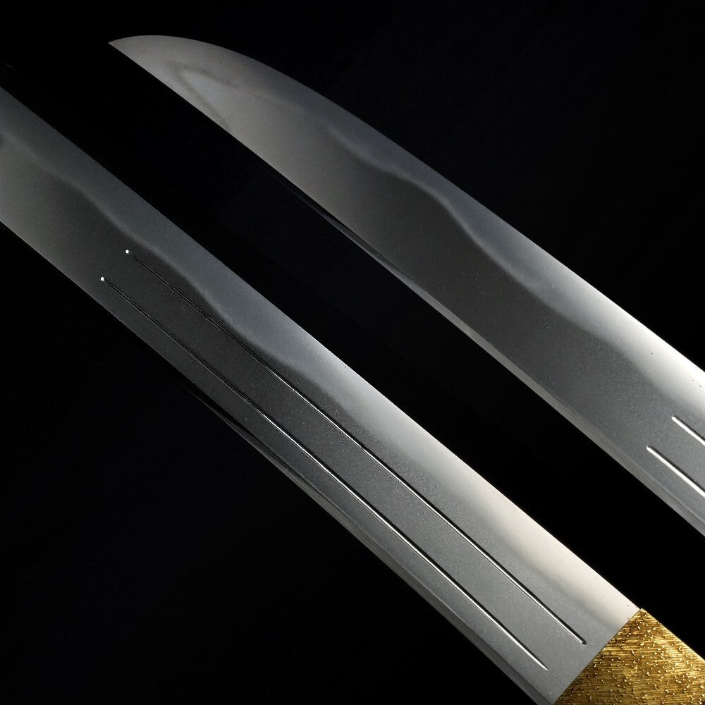 Antique Japanese Katana "Tsunahiro" Edo Era Wakizashi Shirasaya 12.95 in NBTHK5