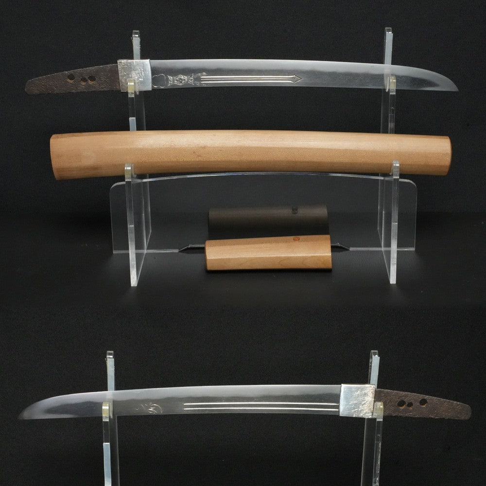 Japanese Katana Antique "Bishu ju Masaie" Tanto Shirasaya 11.06in NBTHK0