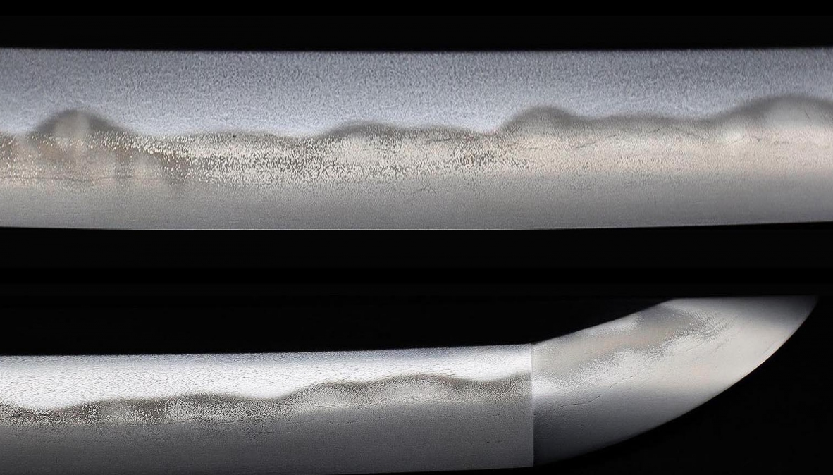 Japanese  Antique  Katana  Fukuokazyu Munehiro Koshirae Shirasaya 29.48 in17