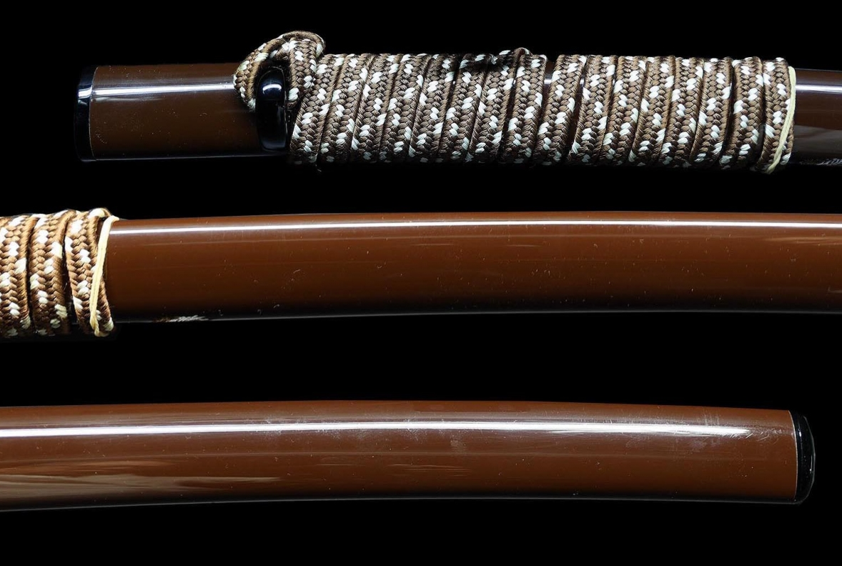 Japanese Sword Katana "Hōki no Kuni Jū Nobuhide" 28.11 in Koshirae From japan12