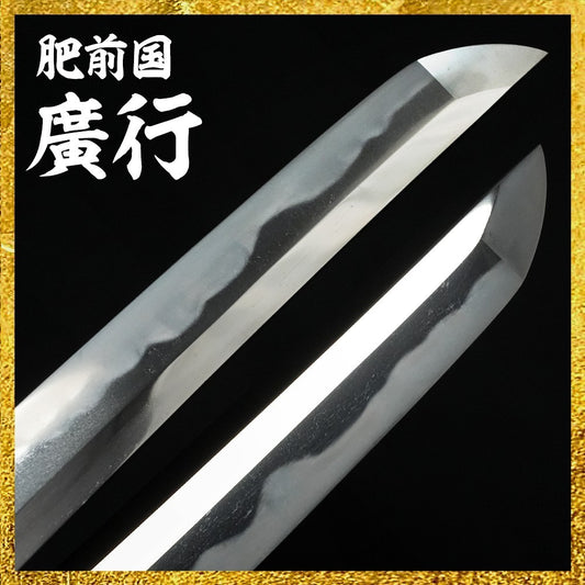 Japanese Sword "Hizen no kuni Hiroyuki" Wakizashi Sirasaya 19.52 in From Japan0