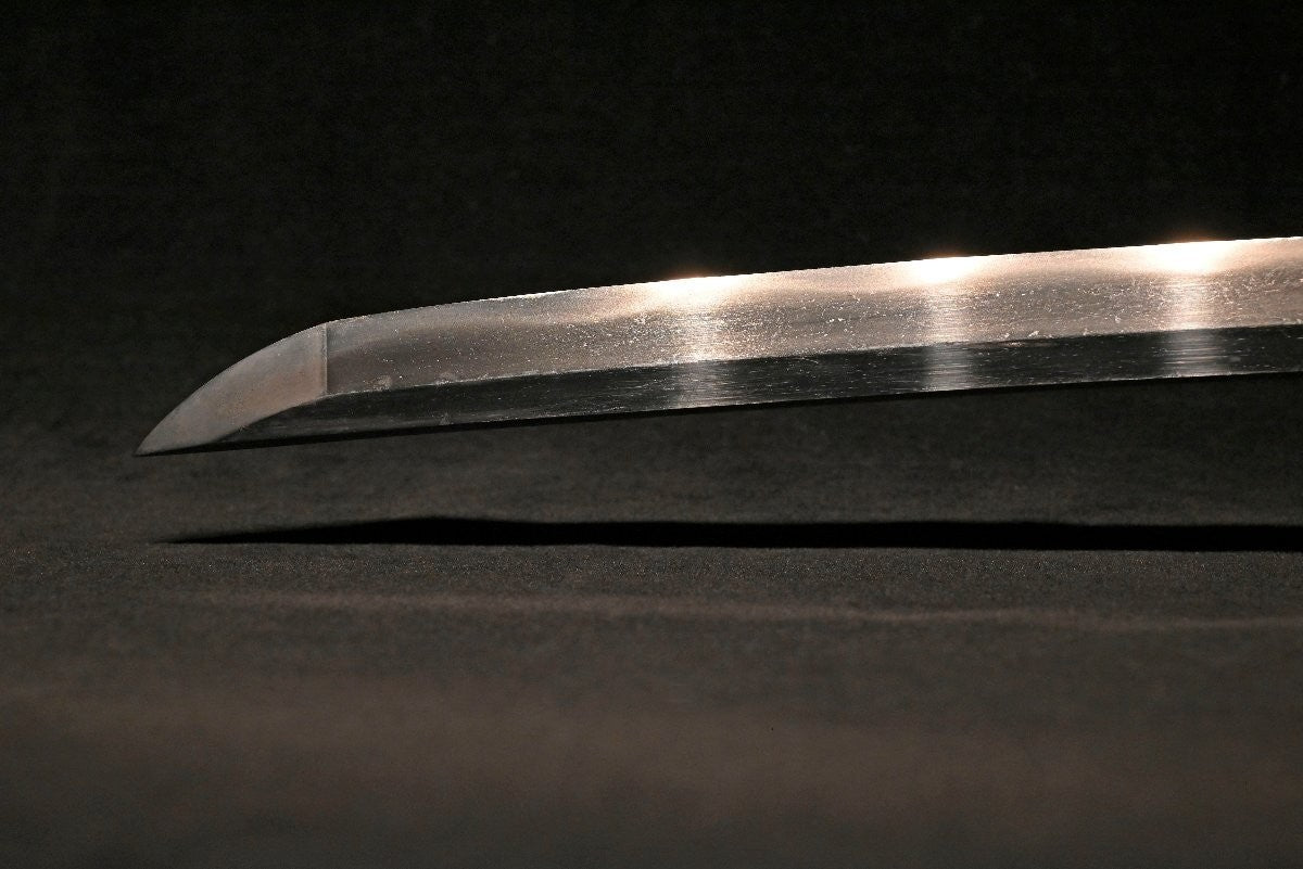 Japanese Antique Sword Katana Shirasaya "Kanenobu" Notareba Mokume-hada 23.89 in5