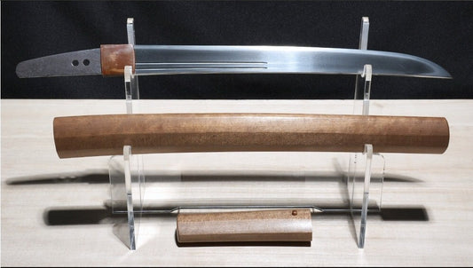 Japanese Wakizashi Shirasaya Mumei (Yamamura Masanobu) 12.17in NBTHK From Japan0