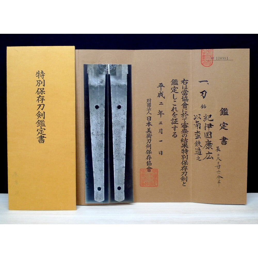 Japanese Sword Katana Kii no Kuni Yasuhiro NBTHK Nanban Tetsu Edo Period1