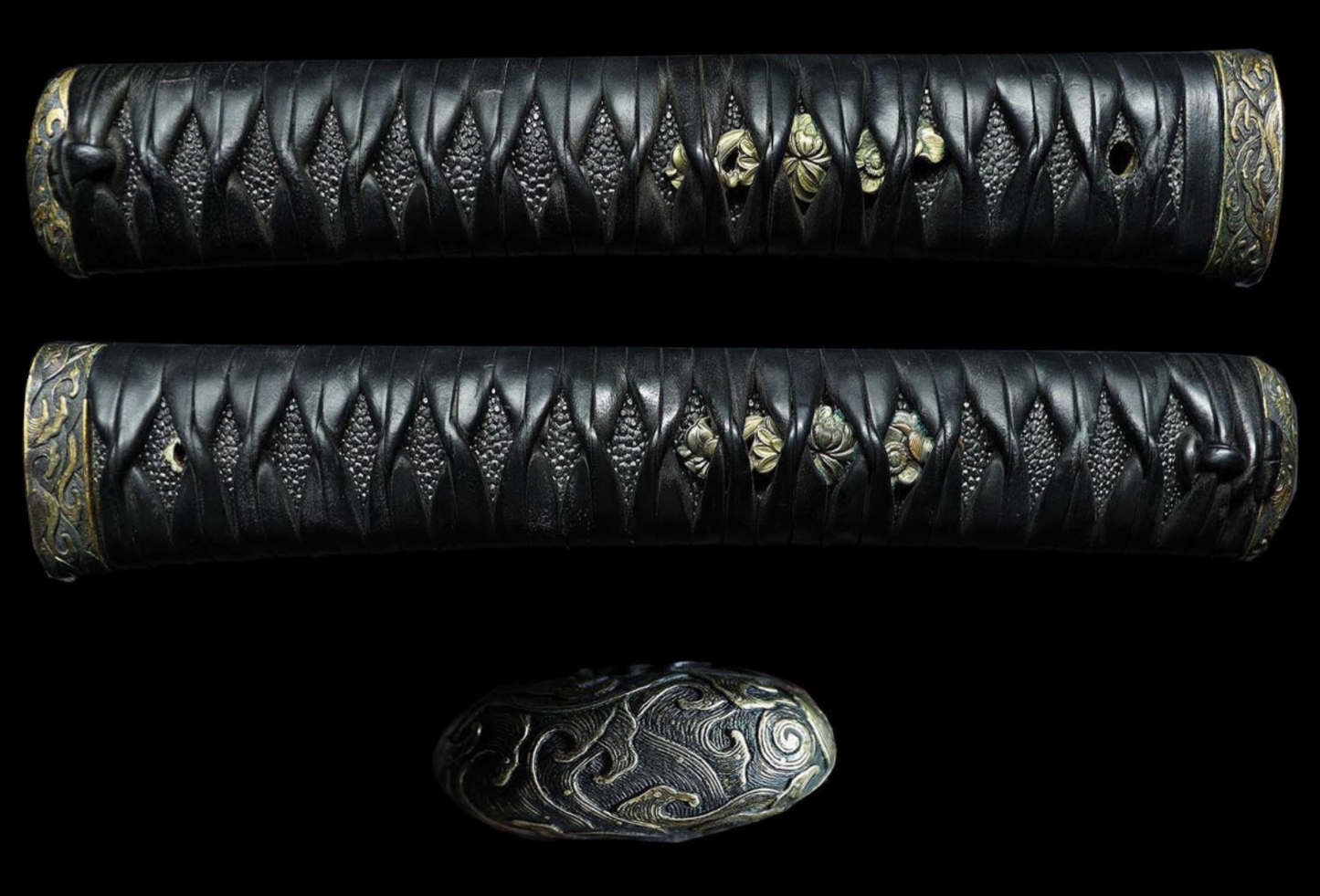 Japanese Sword Katana "Hōki no Kuni Jū Nobuhide" 28.11 in Koshirae From japan11