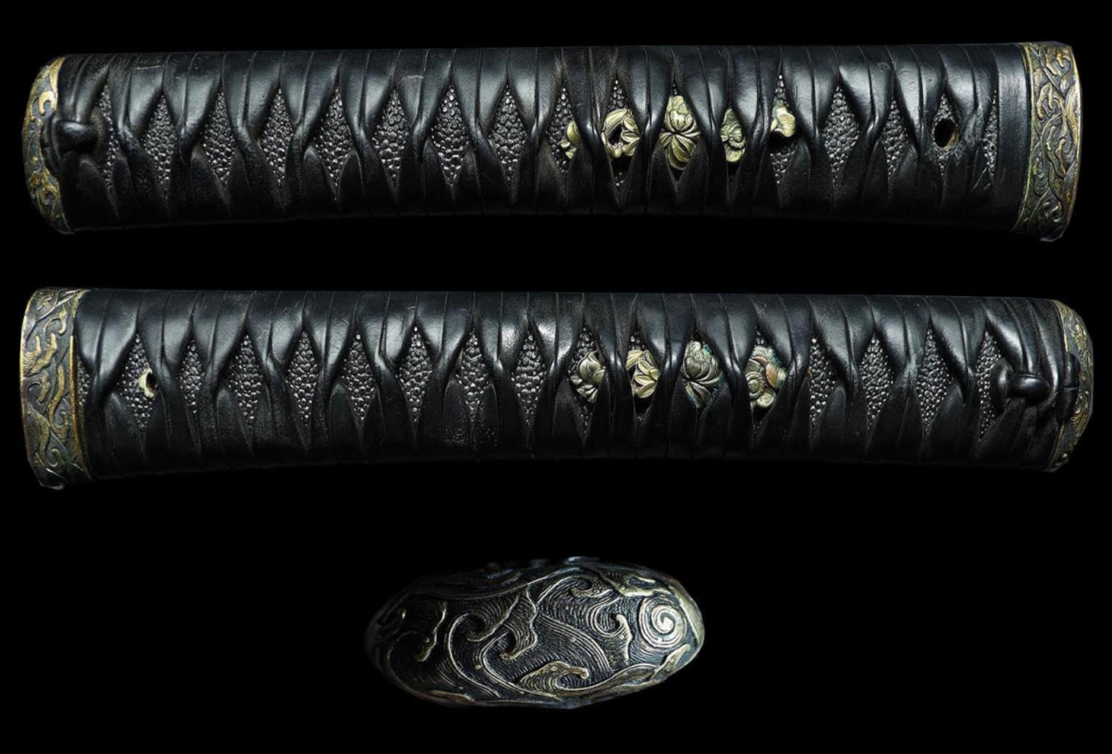 Japanese Sword Katana "Hōki no Kuni Jū Nobuhide" 28.11 in Koshirae From japan11