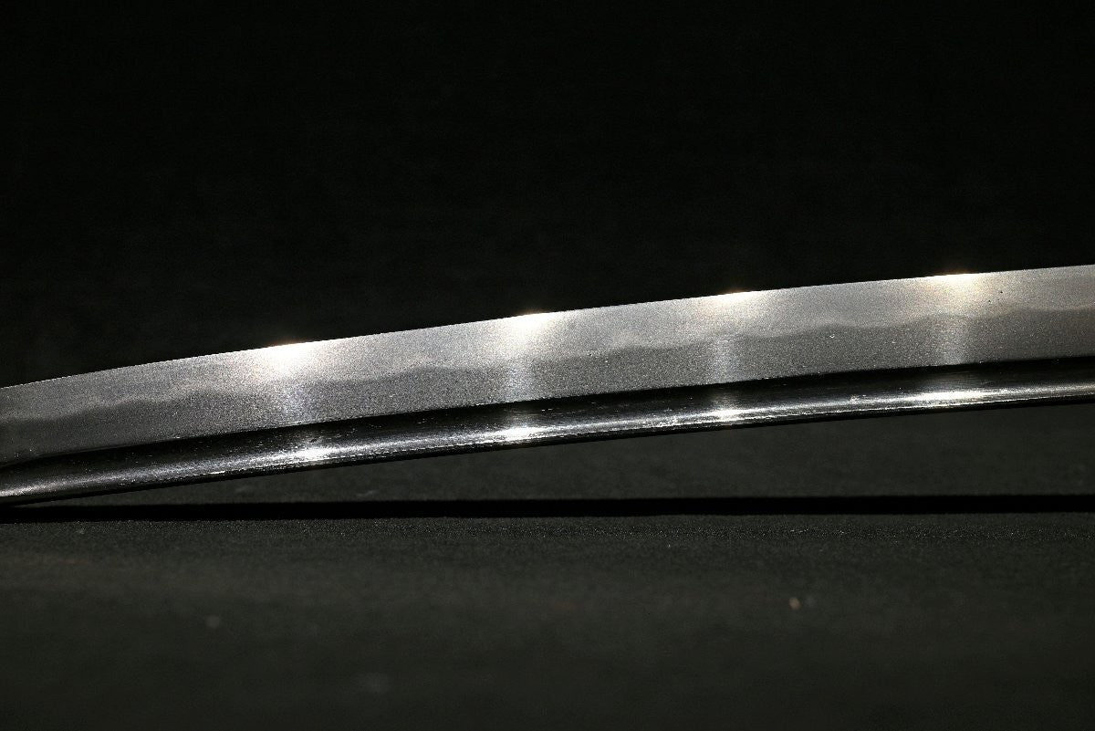 Japanese Sword Antique Unsigned Notare ni gunome hamon Katana Shirasaya 24.88 in11