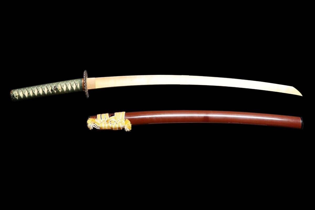 Japanese Sword Antique "Sasshuju Minamoto Moriatsu" Katana Koshirae 28.74 in2