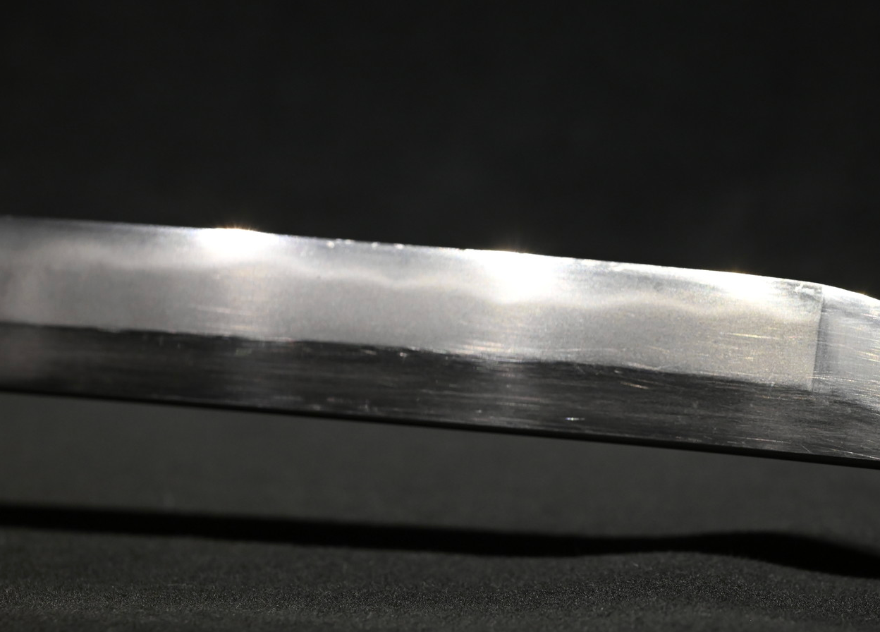 Japanese Sword Katana "Musashi no Kami Morimichi" Gunome Hamon 25.98 in Koshirae12