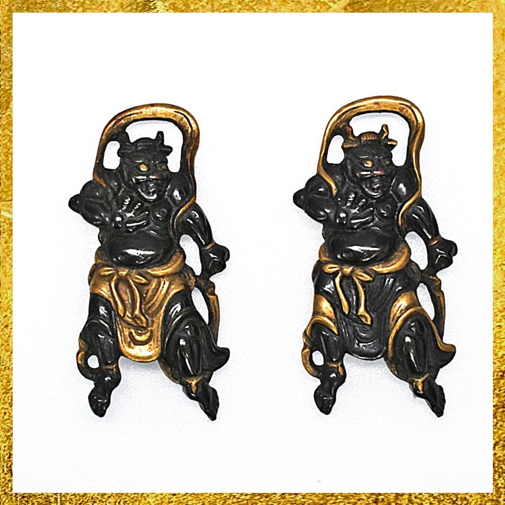 Menuki Japanese Accessory "Nioh" 1.68 in0