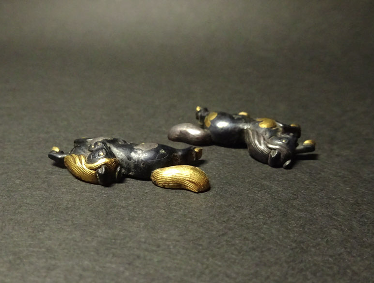 Menuki Japanese Accessory "Wild Horse" 1.14 in4