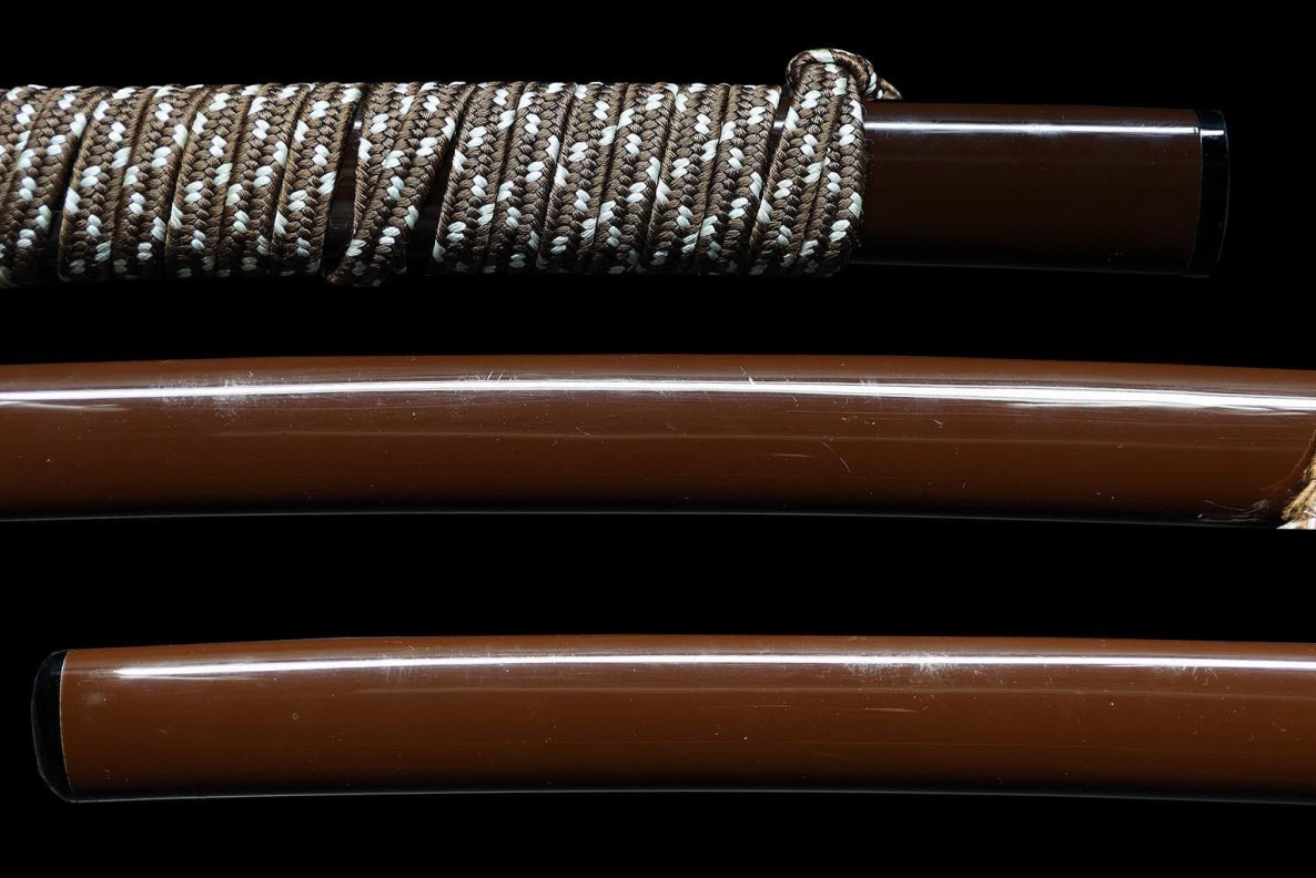Japanese Sword Katana "Hōki no Kuni Jū Nobuhide" 28.11 in Koshirae From japan13