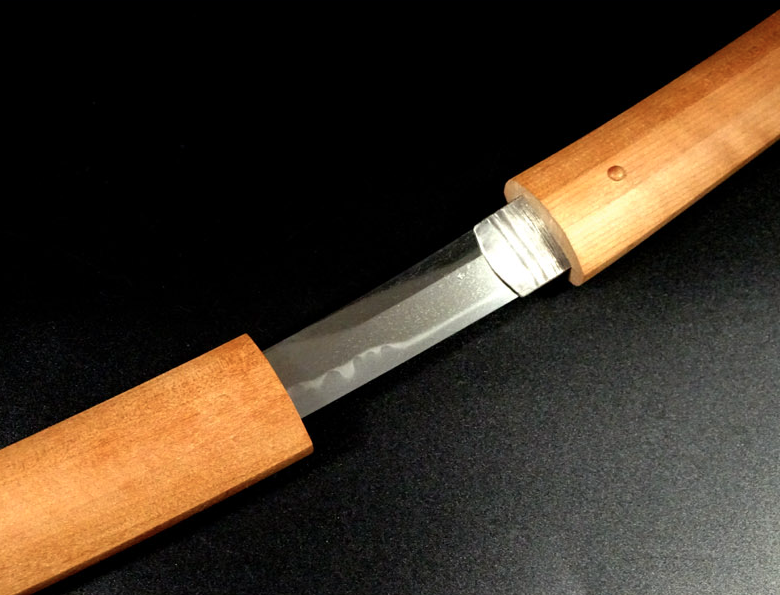 Japanese Samurai Sword Antique Shirasaya Wakizashi BishuOsahune Sukenaga14.33in19