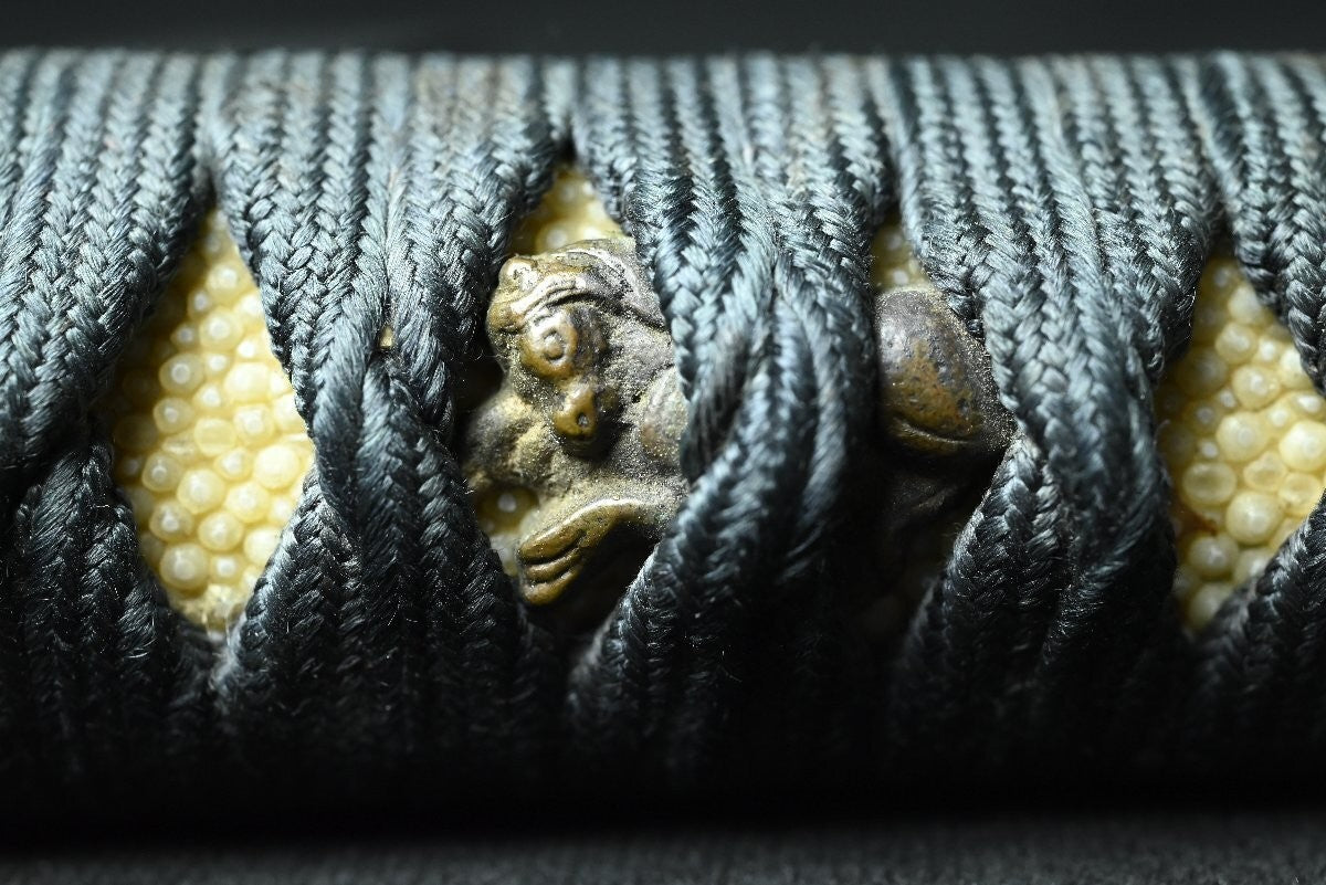 Japanese Sword Katana "Musashi no Kami Morimichi" Gunome Hamon 25.98 in Koshirae16