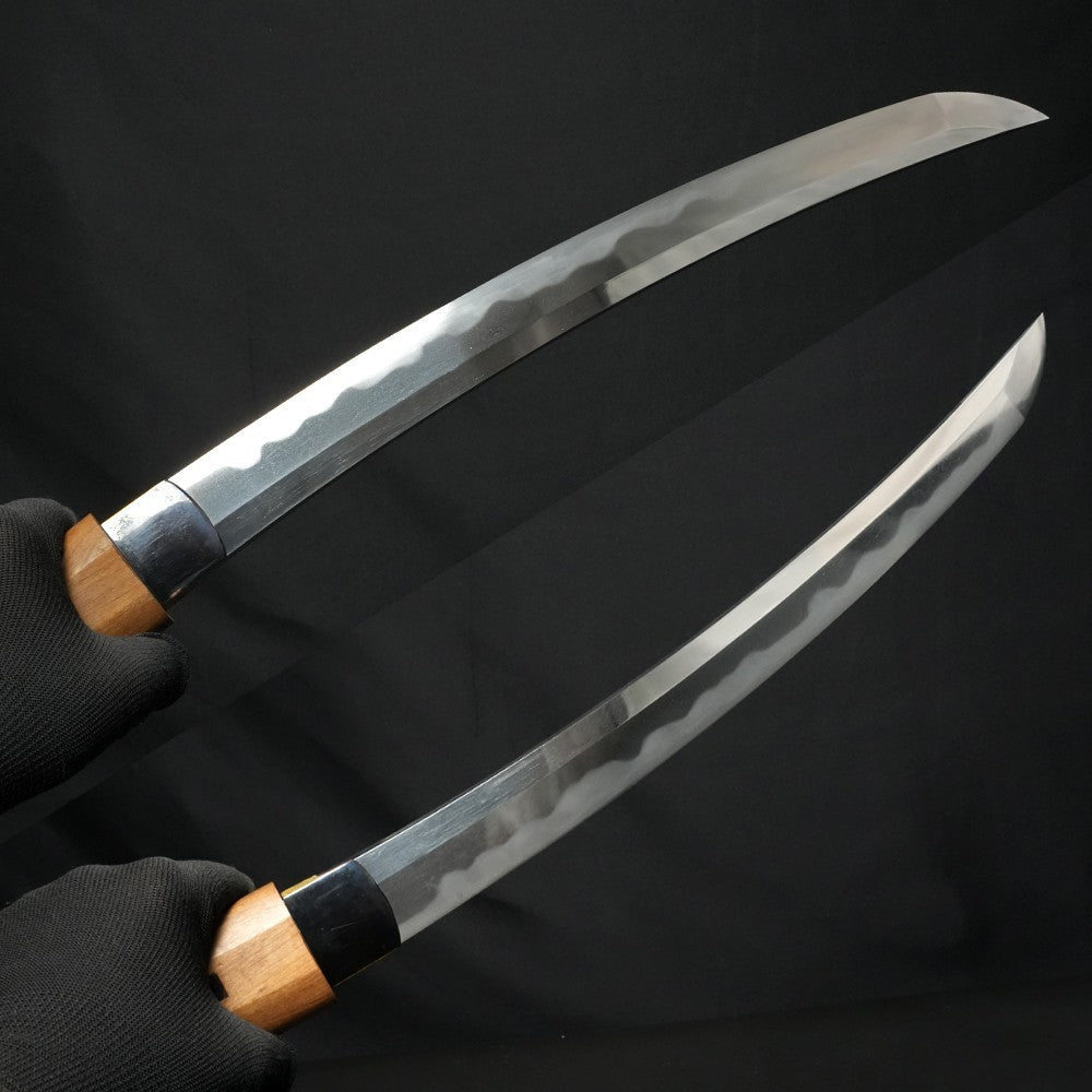 Japanese Sword Wakizashi "Sōshū-jū Tsunahiro" Shirasaya Koshirae 16.77 in NBTHK4