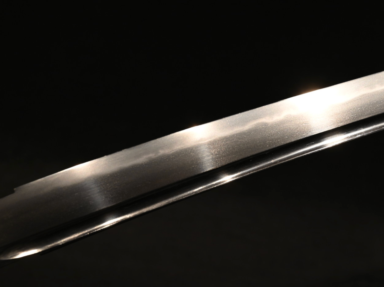 Japanese Sword Antique Unsigned Notare ni gunome hamon Katana Shirasaya 24.88 in19