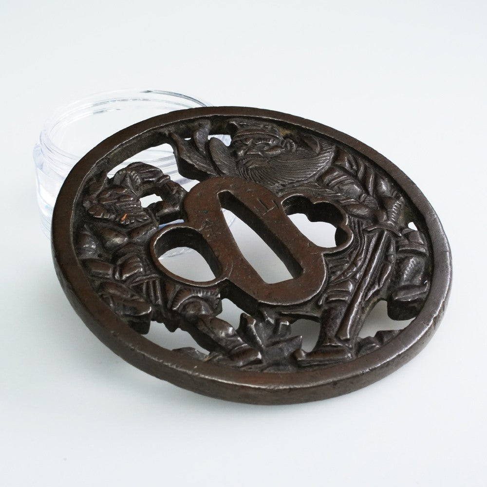Yamagane Tsuba Japanese Sword Accessory Openwork 3.2 in From Japan1
