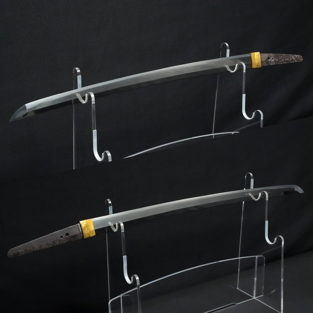 Japanese Sword Wakizashi "Geishūjū Fujiwara Fuyuhiro" Shirasaya 21.14 in NBTHK3