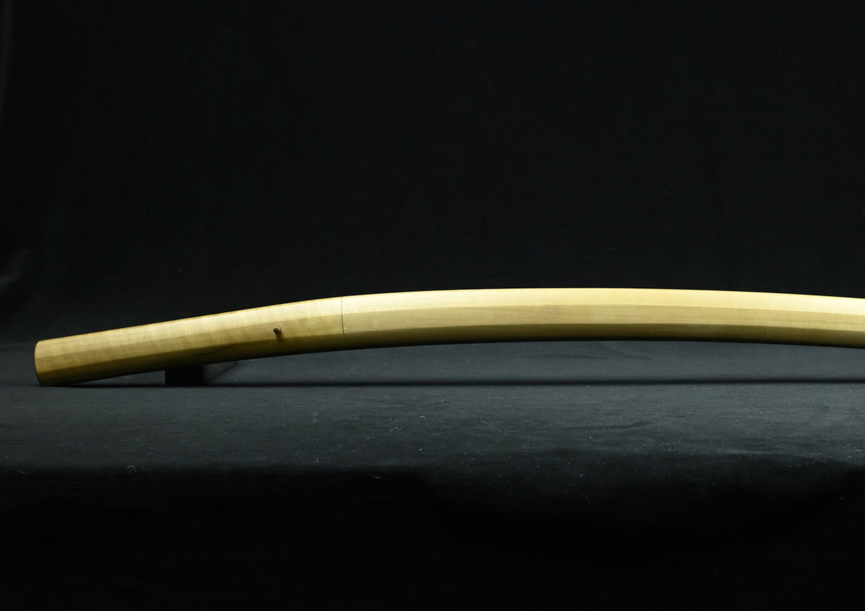 Japanese Sword Antique Unsigned Notare ni gunome hamon Katana Shirasaya 24.88 in2