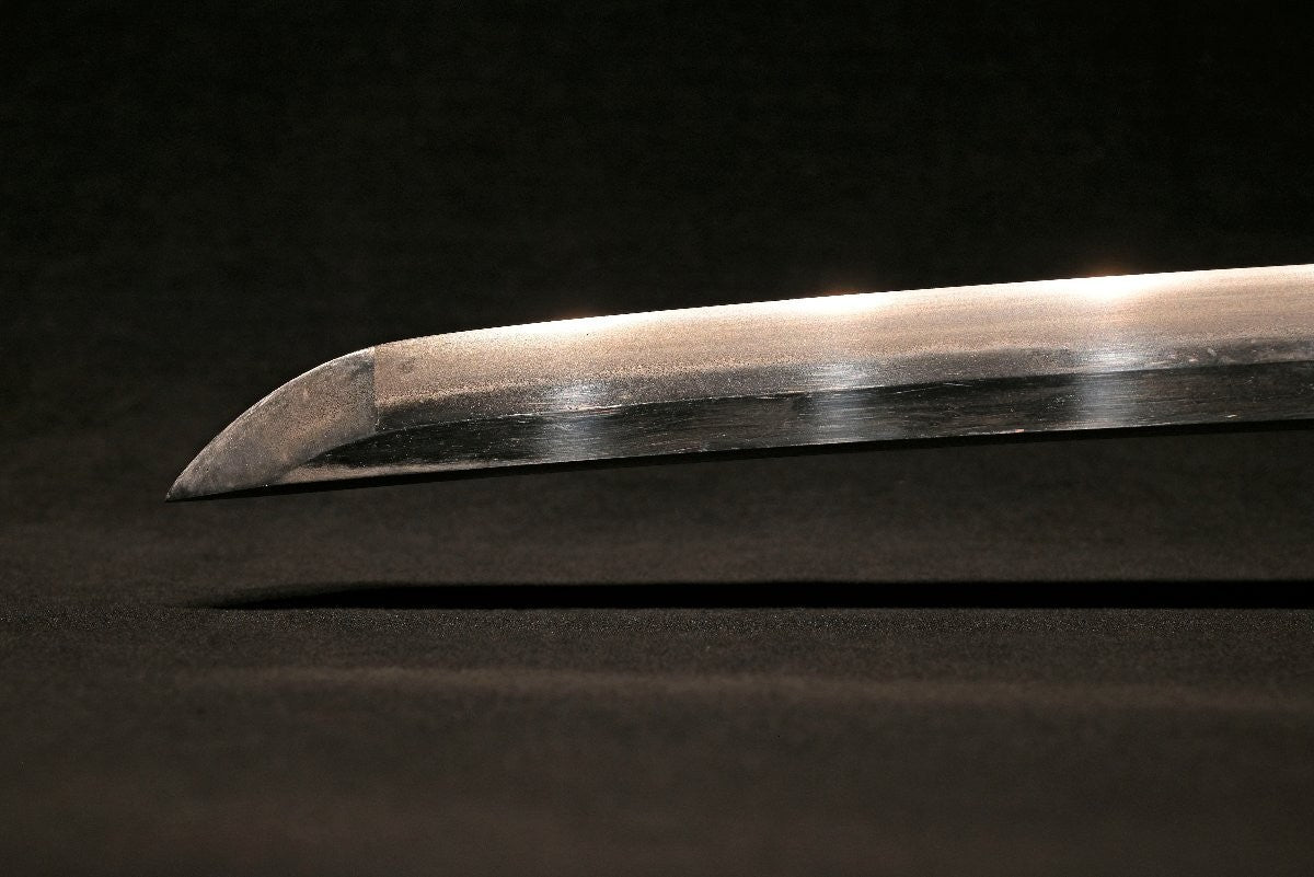 Japanese Antique Sword Wakizashi Shirasaya "Hokuetsu-jū Shigenao saku" 16.73 in4