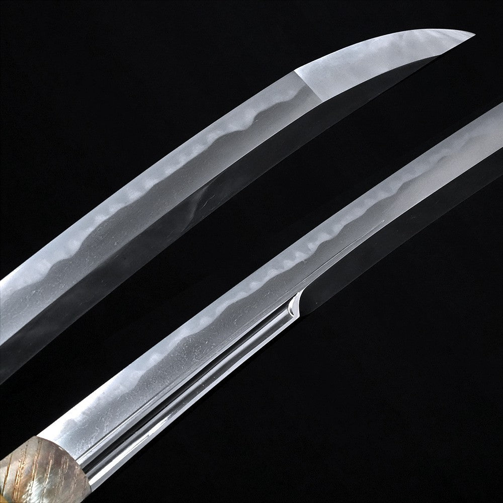 Japanese Sword "Shimousa no kami Fujiwara Kaneyuki" Wakizashi  17.83 in Katana4