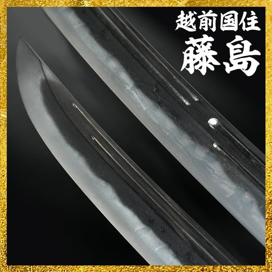 Japanese Katana Antique Wakizashi Fujishima, resident of Echizen 15.70in0