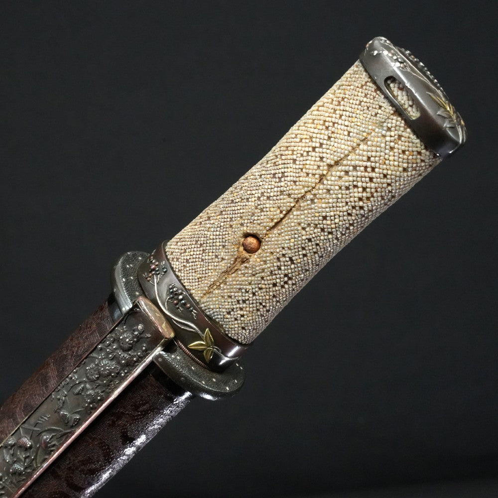 Japanese Tanto "Bishu Osafune Morimitsu" Shirasaya Koshirae 8.26 in NBTHK8